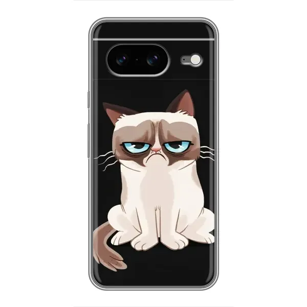 Чохол з принтом «Сумний кіт» для Google Pixel 8