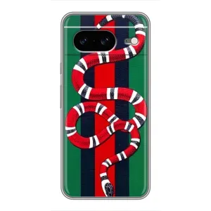 Чохли  GUCCI для Google Pixel 8 Ґуґл Піксель 8 (AlphaPrint) (Gucci змія)