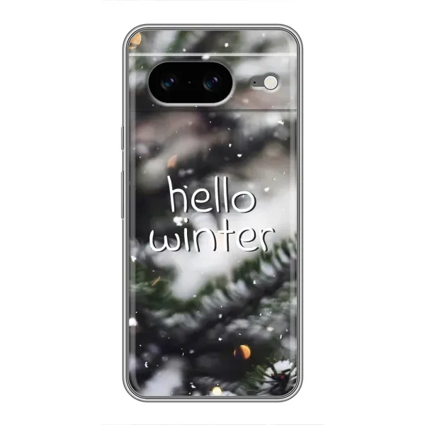 Чехол с принтом «Hello winter» для Google Pixel 8