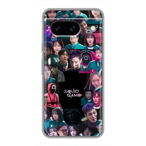 Чехол с принтом «Коллаж Игра кальмара» для Google Pixel 8