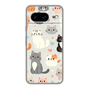 Чохол з малюнком кіт на Google Pixel 8 (Колаж котів)
