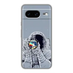 Чехол NASA для Google Pixel 8 (AlphaPrint) (Космонавт фото)