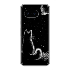 Чехол с принтом для Google Pixel 8 (AlphaPrint) Модные коты