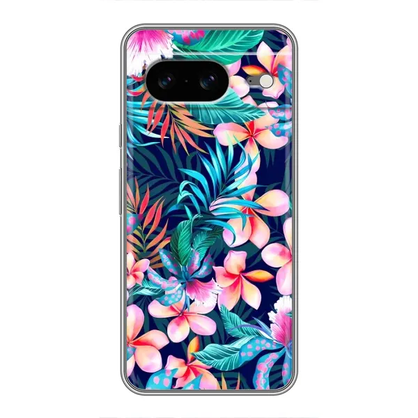Чохол з принтом «Мальовничі квіти» для Google Pixel 8
