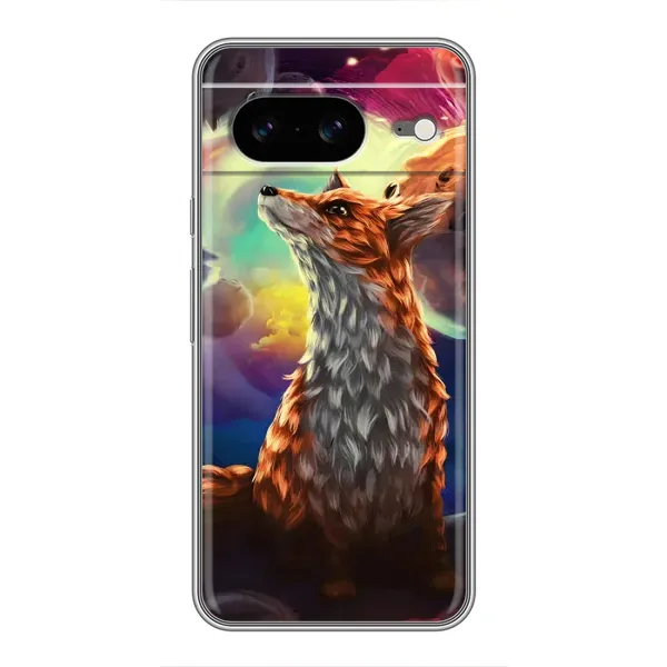 Чехол с принтом «Лисица в космосе» для Google Pixel 8 Чехол с принтом «Лисица в космосе» для Google Pixel 8