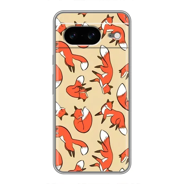 Чехол с принтом «Лисички» для Google Pixel 8 Чехол с принтом «Лисички» для Google Pixel 8
