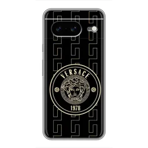 Чохли VERSACE для Google Pixel 8 Ґуґл Піксель 8 (PREMIUMPrint) (Лого Версаче)