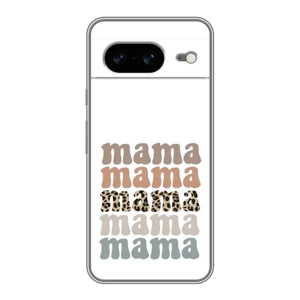 Чехол с принтом «Текстовый коллаж мама» для Google Pixel 8 Чехол с принтом «Текстовый коллаж мама» для Google Pixel 8