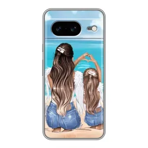 Чехол с печатью для Google Pixel 8 - (Мама с ребенком) (AlphaPrint)