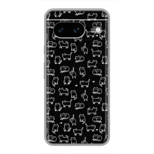 Чохол з принтом для Google Pixel 8 (AlphaPrint) Модні коти (Маленькі котики)