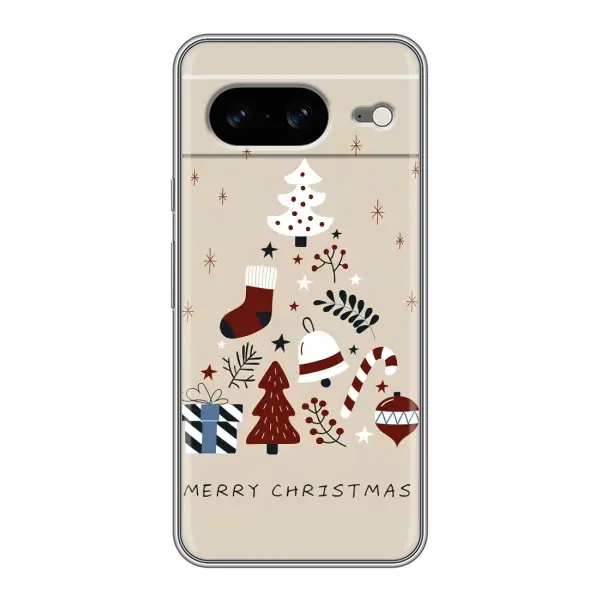 Чохол з принтом «Merry Christmas» для Google Pixel 8 Чохол з принтом «Merry Christmas» для Google Pixel 8