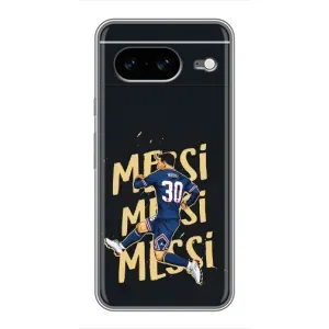 Чехлы для Google Pixel 8 (Leo чемпион) (AlphaPrint) (Messi ПСЖ)