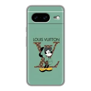 Чохли Луі Вітон для Google Pixel 8 (AlphaPrint - LOUIS VUITTON) (Міккі Маус LV)
