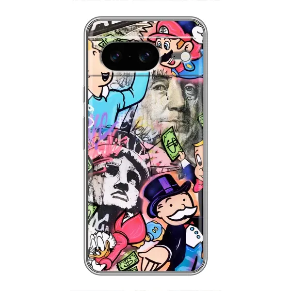 Чохол з принтом «Monopoly man» для Google Pixel 8