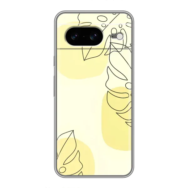 Чохол з принтом «Жовта монстера арт» для Google Pixel 8