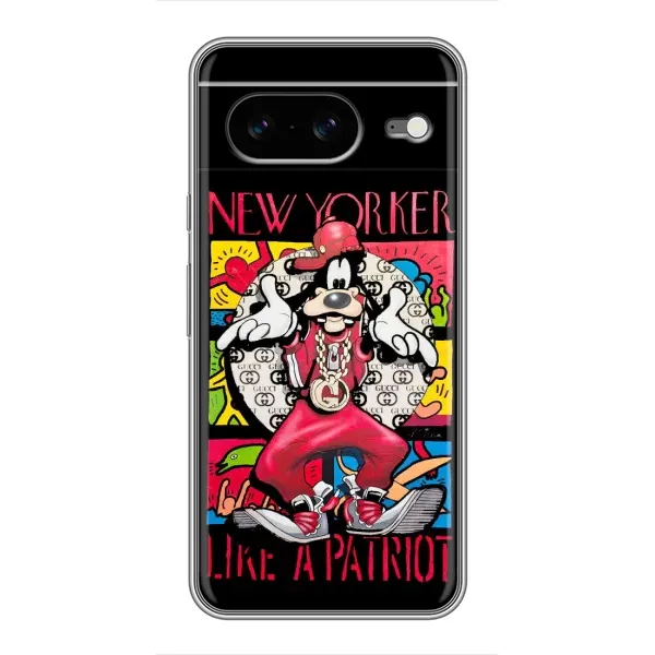 Чохол з принтом «Мультяшний Волк» для Google Pixel 8