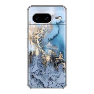 Мраморный чехол на Google Pixel 8 (VPrint) (Нежный мрамор)
