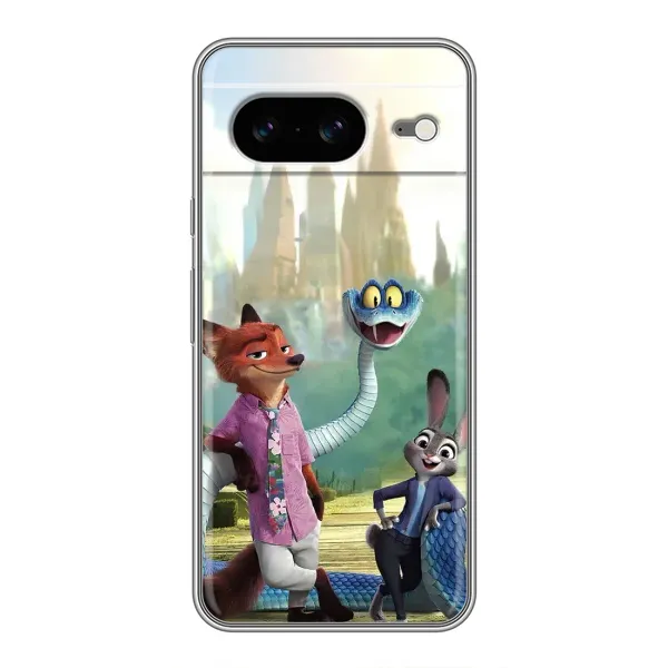Чехол с принтом «Герои мультфильма Зверополис» для Google Pixel 8