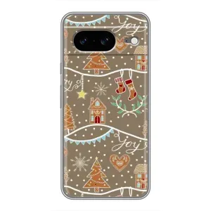 Новорічні, Святкові Чохли для Google Pixel 8 - 2024 год (Новорічні пряники)
