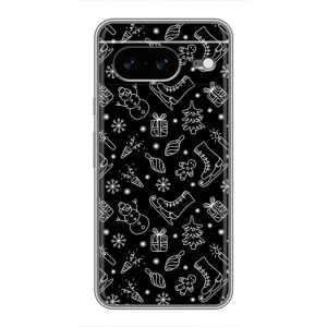 Новорічні, Святкові Чохли для Google Pixel 8 - 2024 год (Новорічний фон)