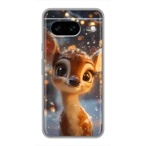Чохол з принтом «Оленятко серед гірлянд» для Google Pixel 8
