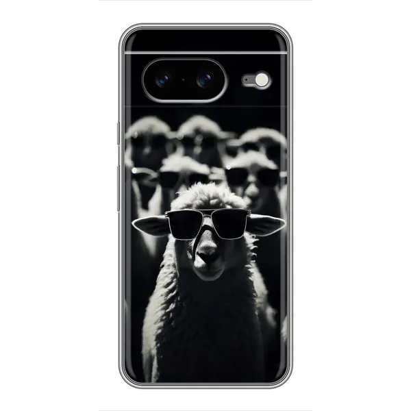 Чехол с принтом «Овечка в очках» для Google Pixel 8