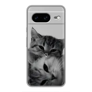 Чохол з малюнком кіт на Google Pixel 8 (Пара котів)