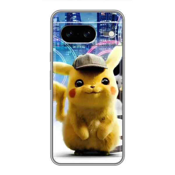 Чехол с принтом «Пикачу в городе» для Google Pixel 8