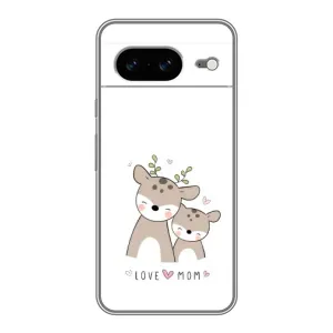 Чохол з принтом «Оленята мама і малюк» для Google Pixel 8