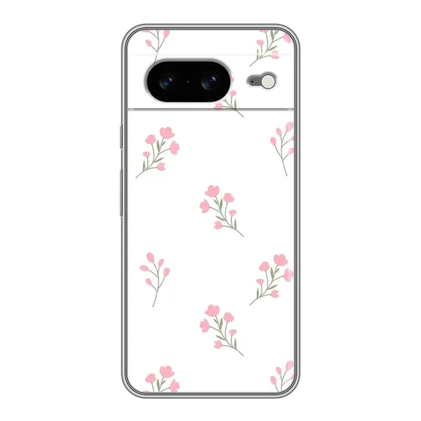 Чехол с принтом «Розовые цветы» для Google Pixel 8