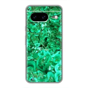 Мраморный чехол на Google Pixel 8 (VPrint) (Салатный Мрамор)