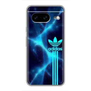 Чохли Адидас для Google Pixel 8 (AlphaPrint) (Синій Адідас)
