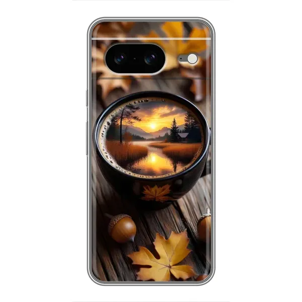Чохол з принтом «Темна кава» для Google Pixel 8