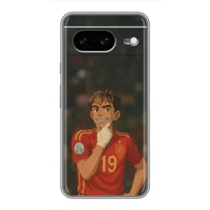 Чехол с футболистом Ламин Ямаль Google Pixel 8 (Ямаль аниме)