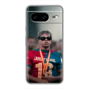 Чехол с футболистом Ламин Ямаль Google Pixel 8 (Ямаль Барса)