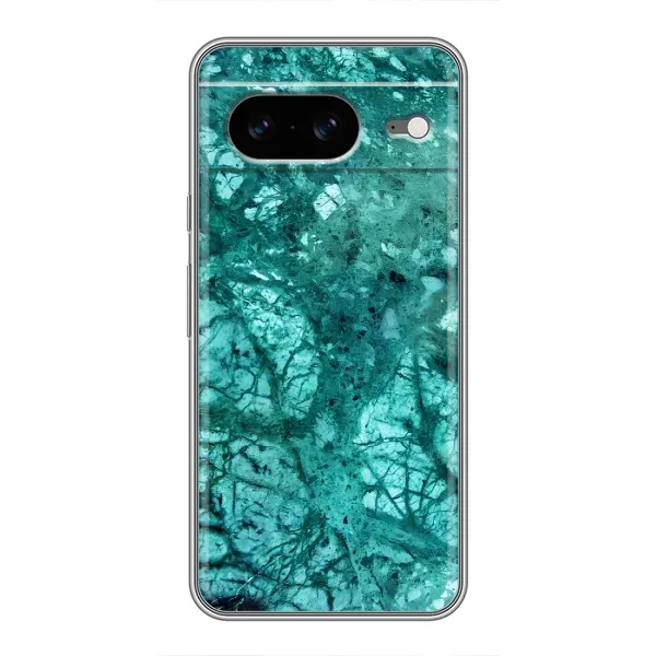 Чехол с принтом «Зеленый мрамор» для Google Pixel 8