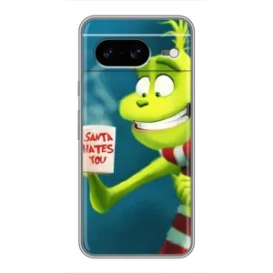 Різдвяні Чохли для Google Pixel 8 (VPrint) (Зелений Грінч)