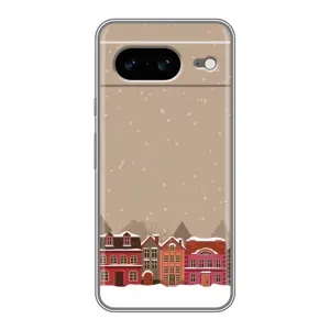 Новорічні, Святкові Чохли для Google Pixel 8 - 2024 год (Зимове місто)