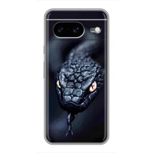 Чохол з принтом «Чорна змія» для Google Pixel 8
