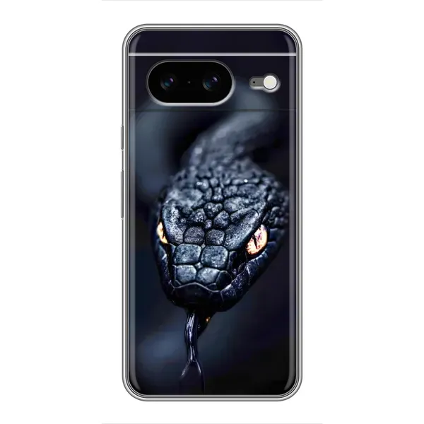 Чохол з принтом «Чорна змія» для Google Pixel 8 Чохол з принтом «Чорна змія» для Google Pixel 8