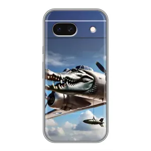 Чехол с мемом Тралалело тралала на Google Pixel 8A (Бомбардиро крокодило)