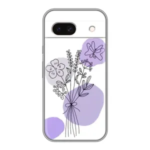 Чехол с принтом «Букет фиолетовая абстракция» для Google Pixel 8A
