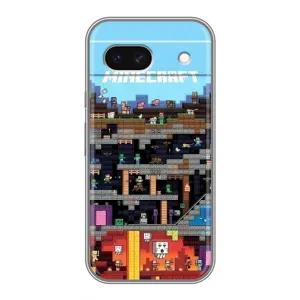 Чохол Майнкрафт на Google Pixel 8A (AlphaPrint) Minecraft (фон Minecraft)