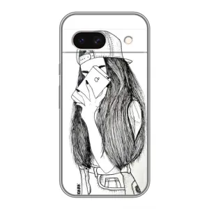Чехол с печатью для Google Pixel 8A - (Мода) (AlphaPrint) (Фото девочки)