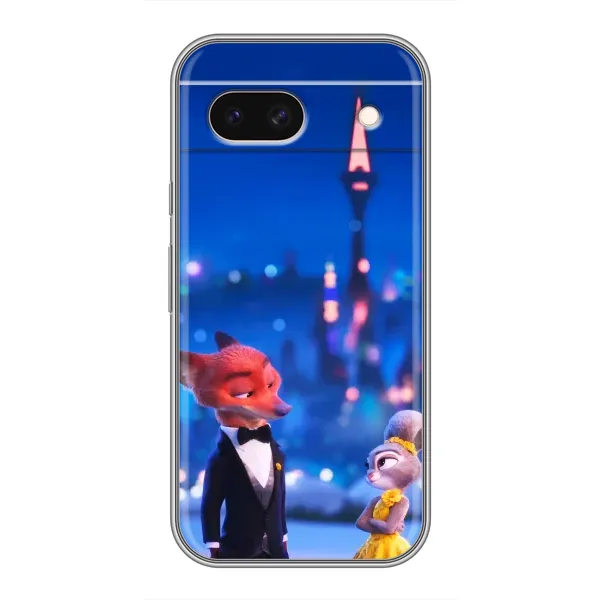 Чехол с принтом «Романтический вечер Зверополис» для Google Pixel 8A