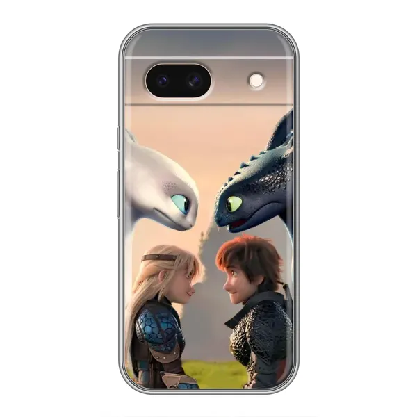 Чехол с принтом «Иккинг и Астрид» для Google Pixel 8A