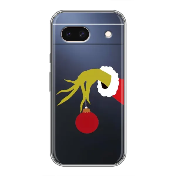 Чехол с принтом «Гринч с игрушкой» для Google Pixel 8A