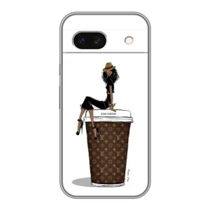 Чохли Луі Вітон для Google Pixel 8A (AlphaPrint - LOUIS VUITTON) (кава LOUIS VUITTON)