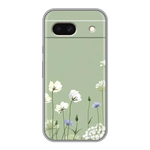 Чохол з принтом «Квіти на зеленому» для Google Pixel 8A