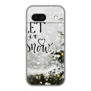 Новорічні, Святкові Чохли для Google Pixel 8A - 2024 год (Let it snow)